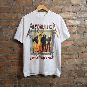 Vintage Metallica 1995 Band Tour Tshirt Live Shi* Binge and Purge metal tee